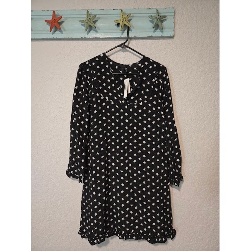 J. Crew Black Stars Dress